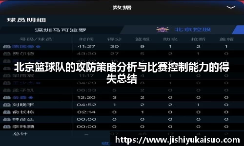 北京篮球队的攻防策略分析与比赛控制能力的得失总结